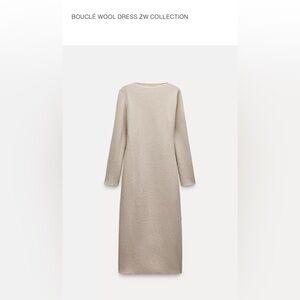 Zara Beige Wool Dress